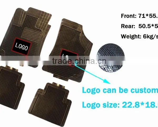 4-piece All Weather High Elasticity Trimmable Heavy Duty PVC Car Mat photo-2