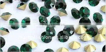 Machine Cutting Pointback Crystal Glass Stones