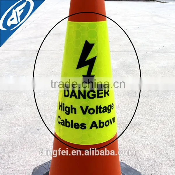High Visibility PVC Reflective Traffic Cones Sleeve for Safety Warning photo-2
