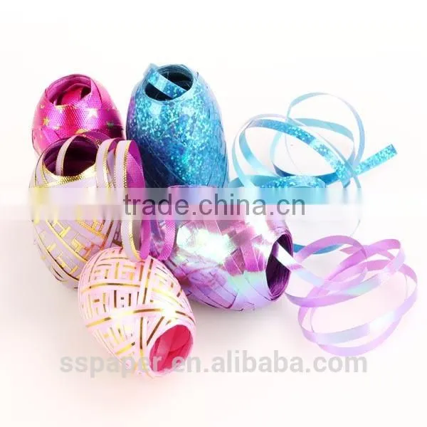 HOT SALE ! Fushia Crimped Poly Curling Ribbon Egg,Curly Ribbon Bow, Curly Ribbon Gift Bow photo-4