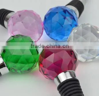 Wholesale Ball Shaped Crystal Wine Stoppers for Party Decoration photo-4