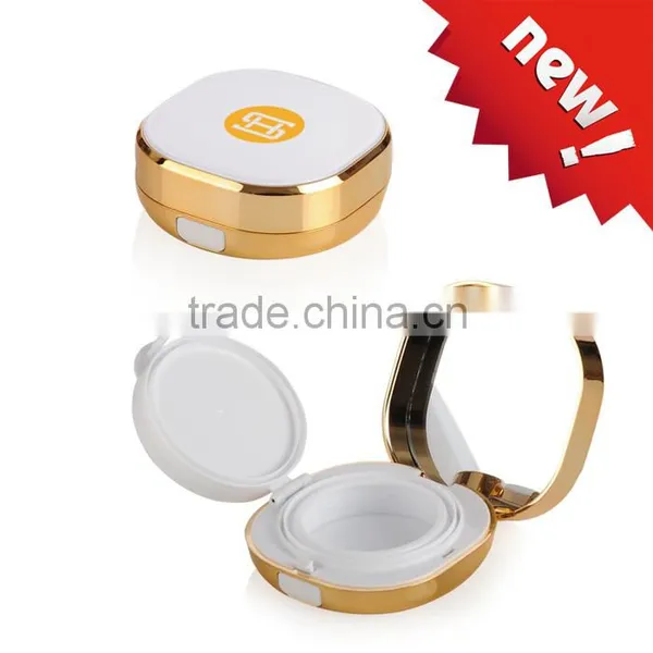 2016 luxury gold air cushion bb foundation case / container / packaging / packing / box with mirror