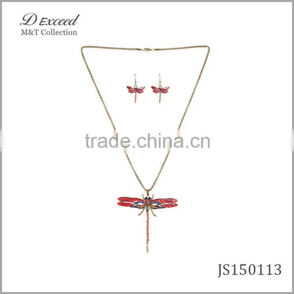 Dragonfly Necklace Set Jewelry Set for Women photo-2