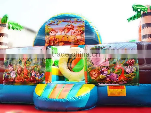 Customized Inflatable Jungle Animal Park, Inflatable Fun City photo-3