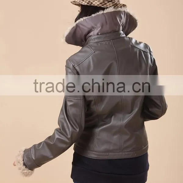 Italian Sheep With Lamb Fur Collar Women's Shirt photo-2