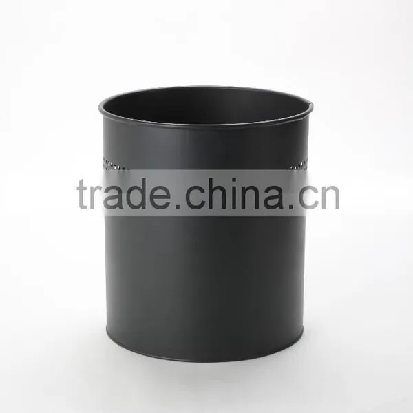 High Quality Iron Office Round Standing Trash Can