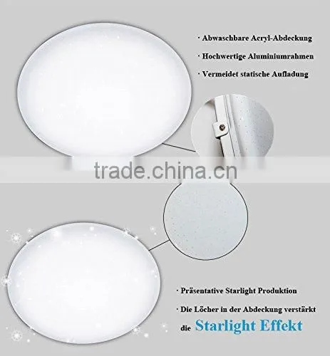 TIWIN 17W Cool White Star Effect Surface Mounted Acrylic in White Sky Star Led Modern Ceiling Lamp photo-4