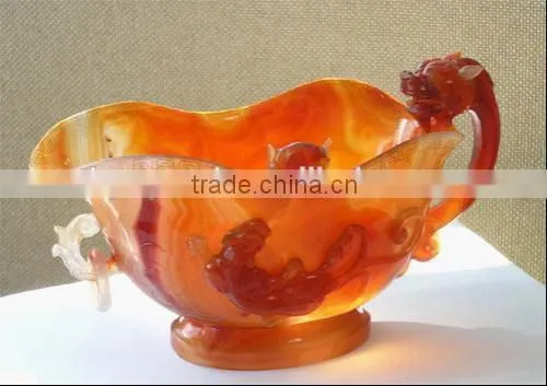New Arrival Customized Classical Wine Cup Red Agate Crafts/gifted Wine Cup for Home Decor photo-2