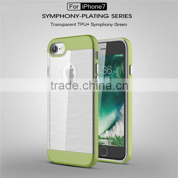 2016 NEWEST Manufacturer Direct Ultra-slim Case for IPhone 7 7plus Case Transparent TPU Case PC Plating Bumper Cover photo-4