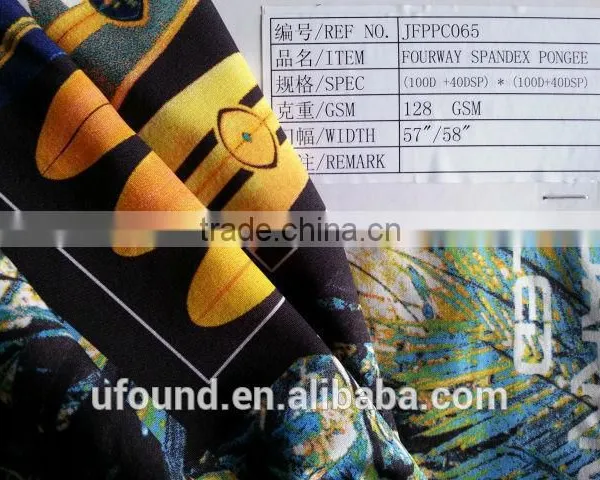 Fourway Spandex 100d+40dsp Polyester Fabric