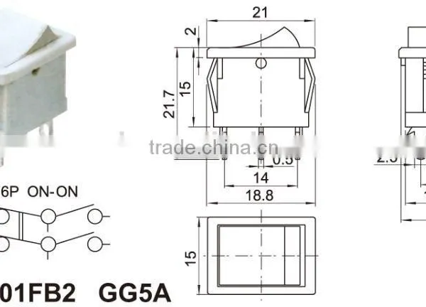 16A 250V Twin Unit Rocker Switch With Light,rocker Switch Mini Switch On-off Switch for Electrical Products With Certificate photo-3