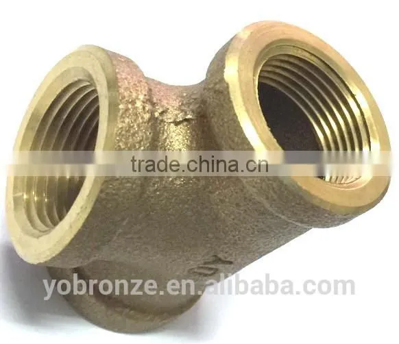Taiwan Made Brass 45 Degree y Branch Pipe Fitting Lateral Tee photo-5