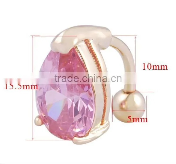 Hot Sale Sex Belly Ring Peach Heart Navel Ring photo-2