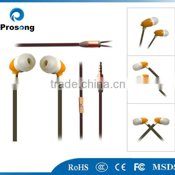 2014 New Arrival Good Quality Earphone Plastic Earphone With Mic photo-4