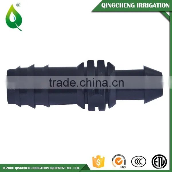 Black Plastic Barbed Straight Coupling For Drip Pipe 16mm photo-6