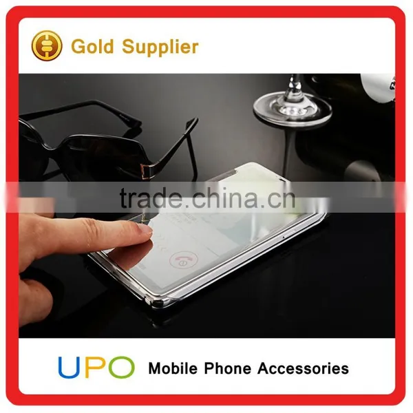 [UPO] Hard Plastic Clear View Mirror Smart Flip Cell Phone Case for Samsung Galaxy Note 4 Back Cover photo-6