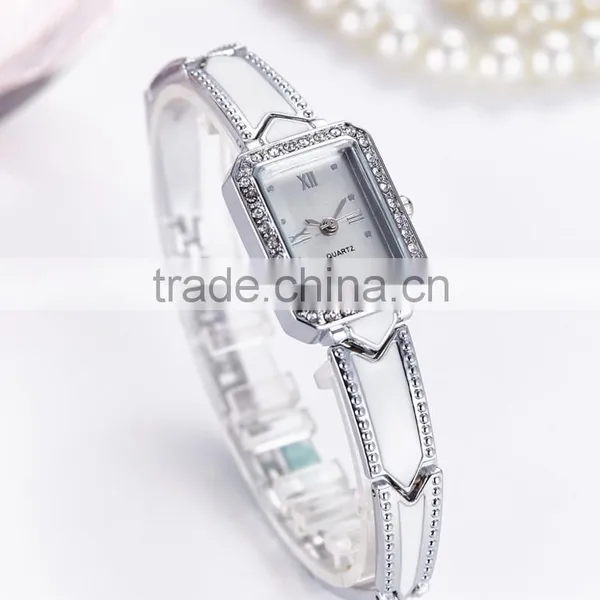 New Models Fashion Square Enamel Band Fancy Bracelet Watch photo-3