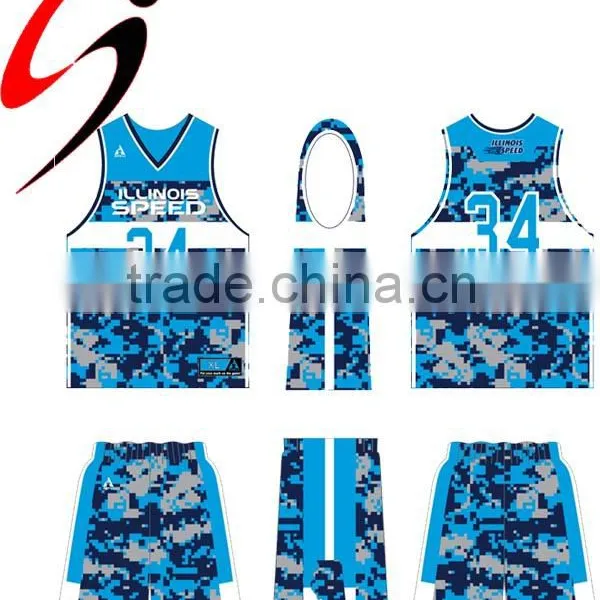 2015 New Design 100% Polyester Basketball Jersey photo-4