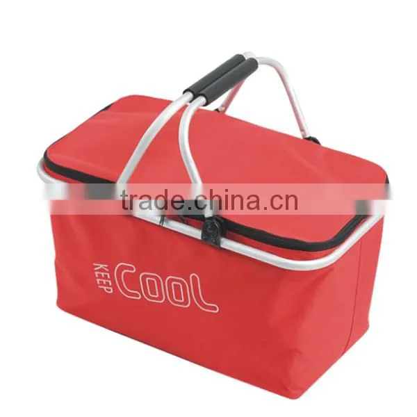 Fruits Wine Food Bag, Canvas Holiday Camping Travel Bag, Insulated Thermal Food Carry Bag photo-4