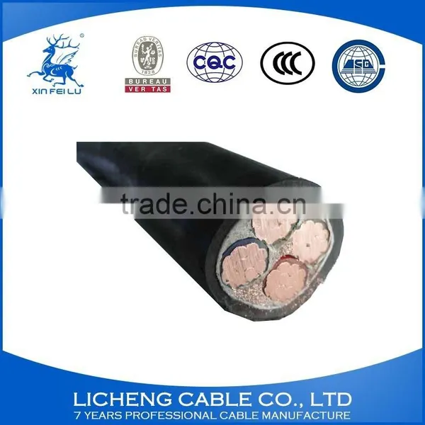 4 Core Cable Xlpe Insulated Pvc Coated Electrical Power Cable 4x120mm2 Medium Voltage Wire Cable photo-5