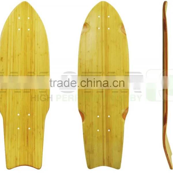 Wholesale Blank Bamboo Fish Cruiser Skateboard Decks