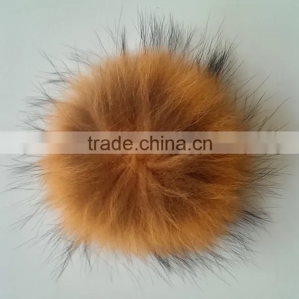 Raccoon Fur Pompom Balls