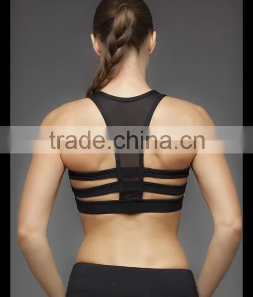 Women Wholesale Sports Bra With Mesh and Sexy Hole in the Front Yoga Fitness Sports Bra Office In Unite State (USA) photo-4