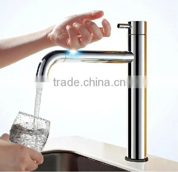 Unique Kitchen Faucet, Smart Touch Faucet, Fashionable Single Handle Brass Kitchen Faucet photo-3