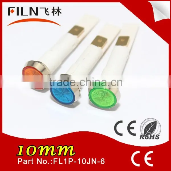 Dia 10mm Nylon PA66 Check Engine Lamp Flat High Light 12 V Incandescent Lamp Indicator photo-2