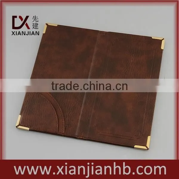 Custom Made Hotel Restaurant Metal Fasten Bill Folders With Sleeves (XJJD14) photo-2