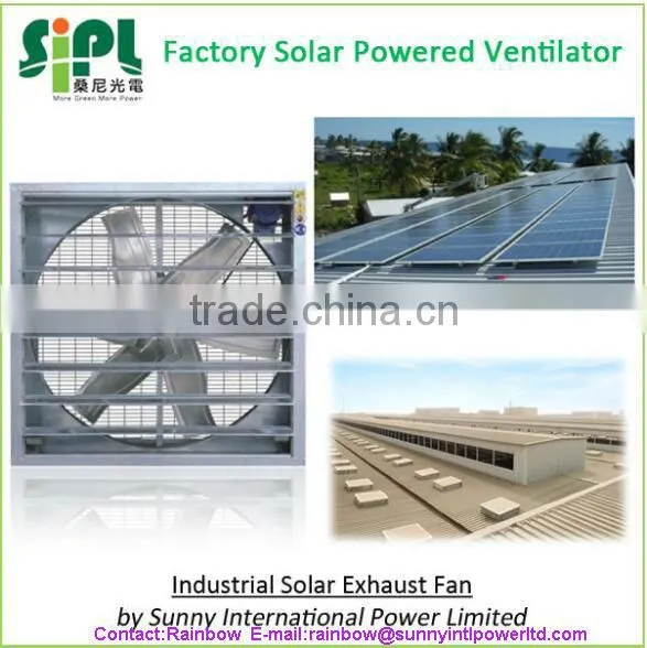 Vent Tool Solar Energy Aluminum Material Large Scale Solar Wall Mounted Industrial Exhaust Fan photo-6