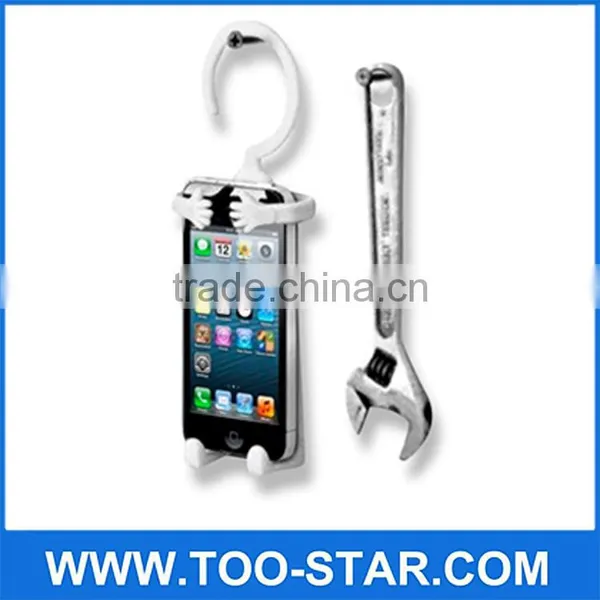 Flexible Hook Cell Phone Holder Multifunction Human Shape Hanger For Smart Phone