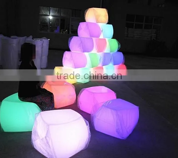 2016 Plastic Led Cube Chair photo-2