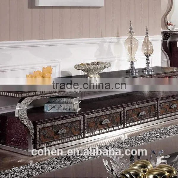 top quality luxury mdf tv wall unit/table/satnd for living room furniture