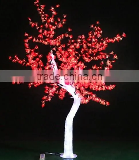 Home Garden Decorative 210cm Height Outdoor Artificial Red Flashing LED Solar Lighted up Trees EDS06 1417 photo-2