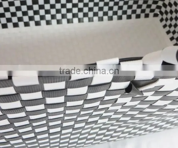 Cheap Large pp Strip Plastic Woven Basket photo-6