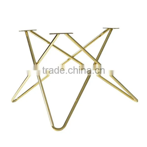 Elegant Furniture Brass PVD Solid Stainless Steel Glass Coffee Table photo-4
