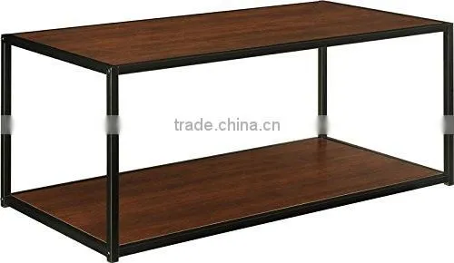 Modern Style Square Shape Console Table With Metal Frames photo-2