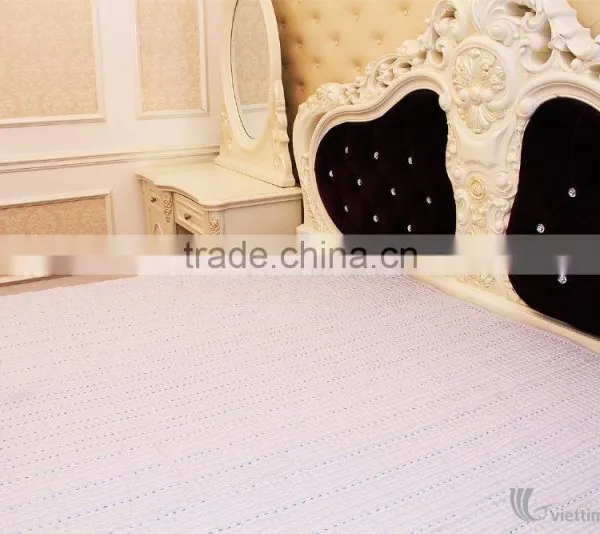 Luxurious Plain Color Silk Blanket With Sewing, 100% Handicraft in Vietnam, Blanket and Pillow Cover photo-6