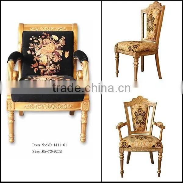 MD-1411-01 Chinese Style Hand-carved Furniture Single Chair With Arm photo-2