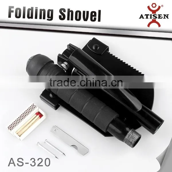New Military Type Folding Tool Shovel Great for Hunt Camp Fish Emergency Saw photo-2