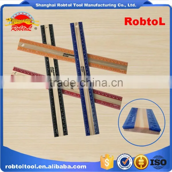 Straight Wood Ruler Beveled Edge Wooden Rulers Metric Inch Scale School Office Use Full Color Printing photo-6