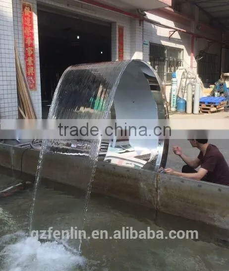 Factory Wholesale Pool Water Curtain and Spa Stainless Steel Waterfall photo-3