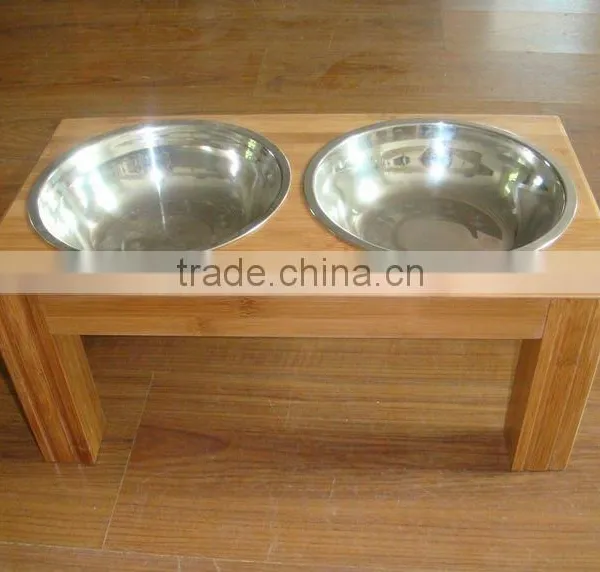 High Quality Large Bamboo Pet Feeder photo-2
