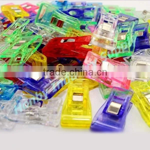 Middle Size 33mmx18mm Quilt Binding Plastic Clips Clamp For Sewing Craft photo-6
