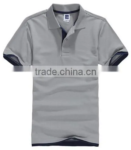 New 2016 Men Cotton Short Sleeve Sports Jerseys Polo Shirt photo-4