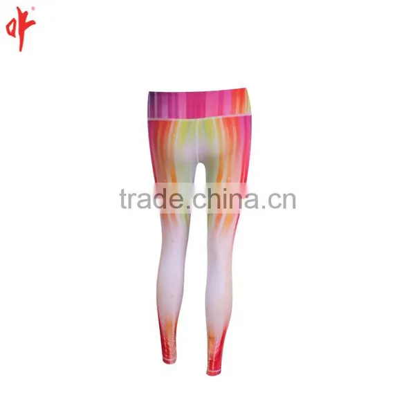 China Manufacturer Ladies Tight Fit Tranfix Sublimation Yoga Pants, European Lycra Cheerleading Uniform, Girls Baselayer Bottom photo-2