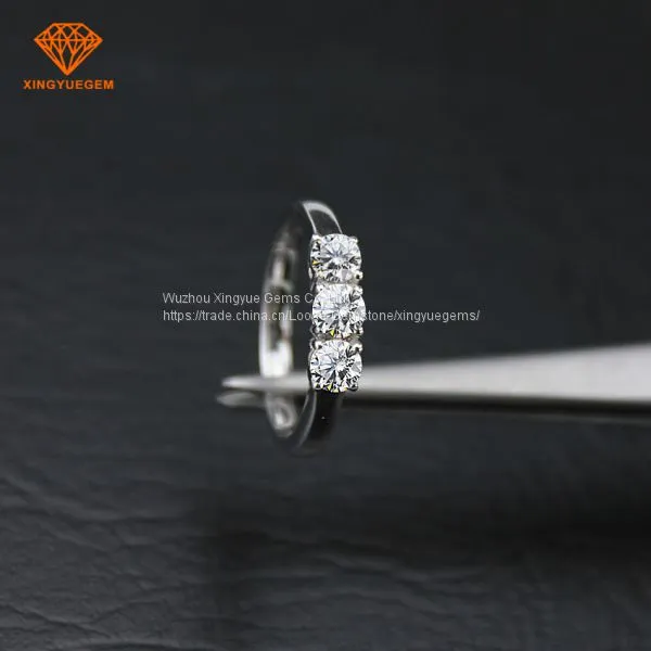 Classic Design Suprior Sparkle Synthetic Jewelry 18/14kg Gold Moissanite Ring Hotsells in Italy​ Market