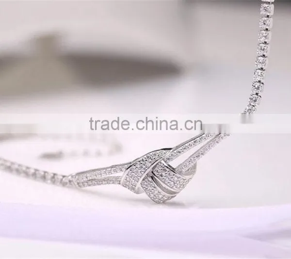 Latest Design 925 Sterling Silver Love Knot Bracelet photo-3