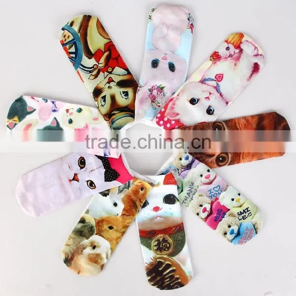 Child Socks Wholesale Spandex Animal Photo Printed an Slip Socks photo-2